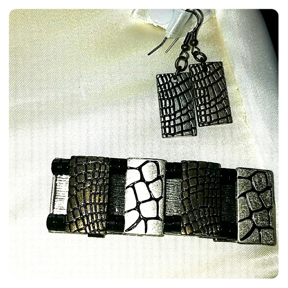 Bracelet and matching earrings